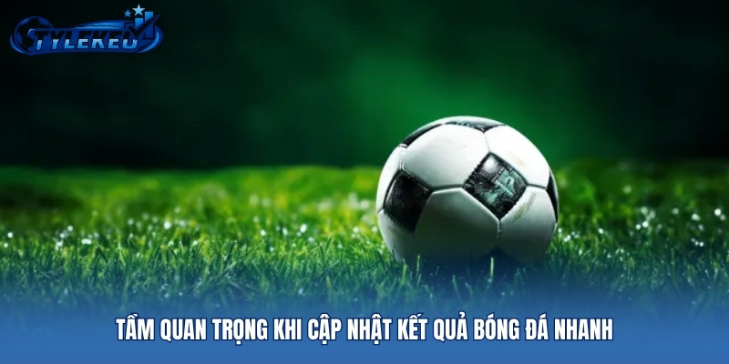 Tầm quan trọng khi cập nhật kết quả bóng đá nhanh