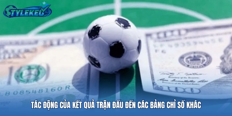 Tác động của kết quả trận đấu đến các bảng chỉ số khác